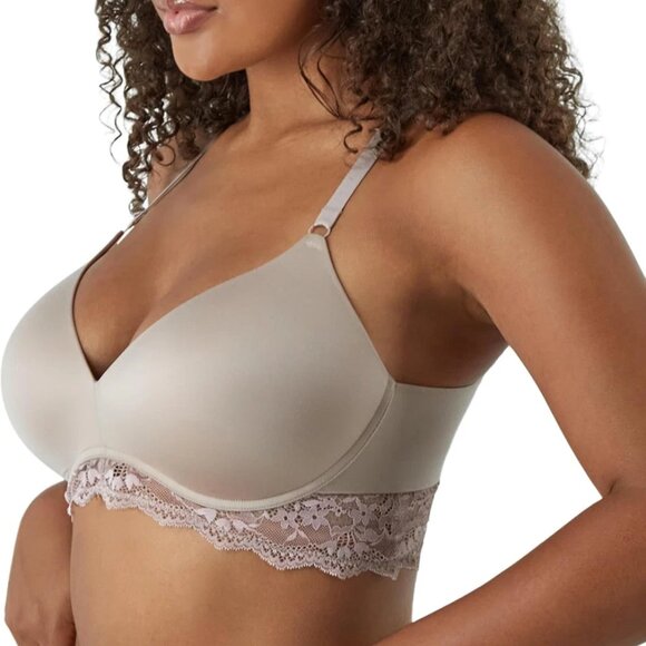 Maidenform Women's Wireless, Convertible Bra with Lace, Evening Blush, 38C - Picture 2 of 4